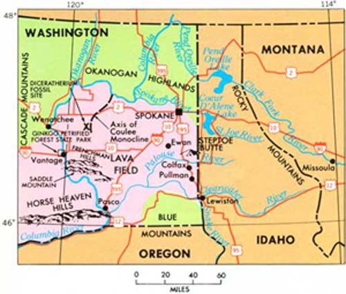 (El área afectada por las inundaciones de la Era del Hielo.) (Foto: U.S. Geological Survey)